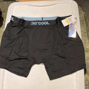 32 degrees cool Black Boxer Briefs